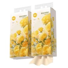 漫花 黄玫瑰 悬挂式抽纸  4层 325抽*1提