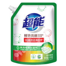 超能 洁净柔护洗衣液 500g 补充装