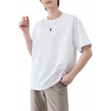红豆 短袖男 2026夏季新款 重磅纯棉T恤 圆领打底衫 白色 2XL