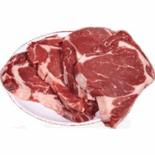 京东超市 海外直采 原切草饲眼肉牛排 2斤(5-7片) 自营减脂牛肉