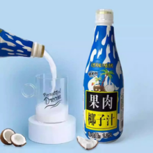 新鲜生榨！Hidolly 百多利 椰小帽 果肉椰子汁1.25L*2瓶