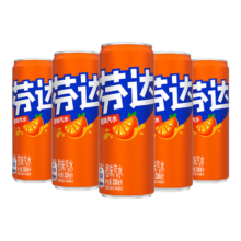 可口可乐芬达Fanta 高考季 橙味摩登罐碳酸饮料 330ml*6罐新老包装随机发