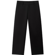 gxgjeans 男装黑色基础通勤休闲长裤 宽松直筒 S (165) -29码