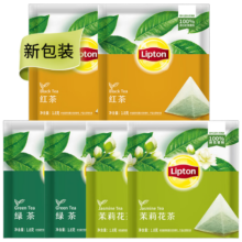 再降价：立顿（Lipton）红茶绿茶茉莉花茶组合装 独立包装10.8g/6包