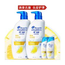 海飞丝 去屑控油洗发水 500g*2+80g*2