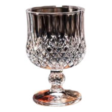 冰川纹浮雕玻璃酒杯 190ml*1只
