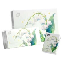 植护 亲肤手帕纸 3层 6片*16包 便携纸巾