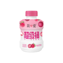 简爱 风味超级桶酸奶 荔枝杨梅味 360g 桶装 低温发酵乳
