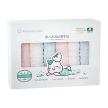 全棉时代 2100014501 婴儿水洗纱布手帕 6条装 蓝色+粉色+白色