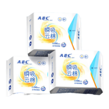 ABC 瞬吸云棉超薄透气日用卫生巾 240mm*24片