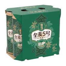 雪花 全麦5号 12.5度 醇厚型啤酒 330ml*6听