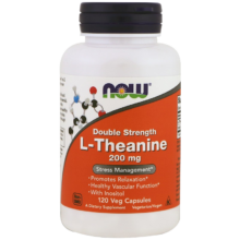NOW FOODS L-茶氨酸素食胶囊 200mg 120粒