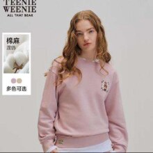 Teenie Weenie小熊 女士卫衣 新款潮流刺绣圆领上衣