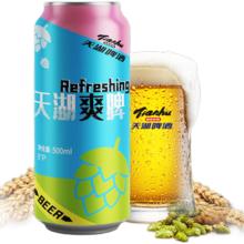 天湖 爽啤 8度拉格啤酒 500ml*6罐 尝鲜装