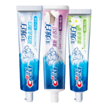 佳洁士 3D炫白牙膏 含氟去黄清新口气 小苏打170g+双效170g+茉莉120g