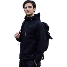 美津浓 男士防风连帽外套 藏青色 XL 春秋款