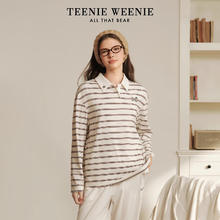TEENIE WEENIE 小熊条纹睡衣2025学院风莫代尔棉男女家居服