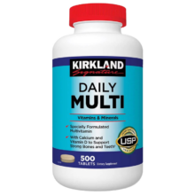 美国Kirkland 柯克兰 成人每日复合维生素多种综合矿物质 500粒