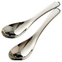 百畅 316食品级不锈钢汤勺 13.9*3.6cm 2支装