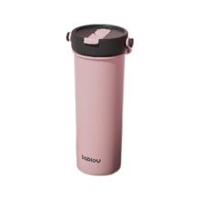 bablov 保温杯女士 大容量316不锈钢杯子 水杯吸管杯 芙芙桃600ml+甜酷贴纸
