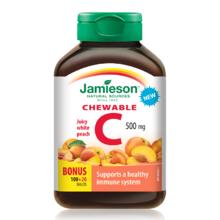 Jamieson 维生素C咀嚼片 蜜桃味 120片