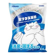 京东PLUS、移动端：Nikoro 混合猫砂豆腐砂膨润土猫砂 混合猫砂2.4kg*4包