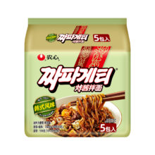 农心 韩式炸酱面拌面方便面 140g*5包