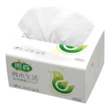 雨森 纯木生活抽纸 5层加厚 400张*6包 家用实惠装