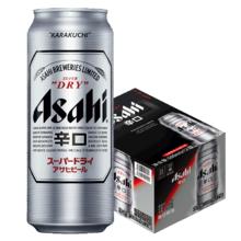asahi 朝日 超爽生黄啤 罐装啤酒 500ml 12罐
