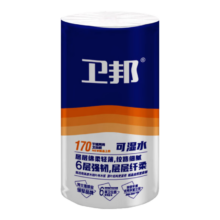 商超同款 170克大单卷无芯卷纸 6层 170g/卷*2卷 干湿两用 独立包装