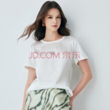 100%桑蚕丝！PALUOPO 帕罗 女士AB版真丝短袖T恤