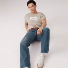 粗腿最爱！Levi's 李维斯 2025年秋季新款 男士美式复古经典555宽松直筒牛仔裤