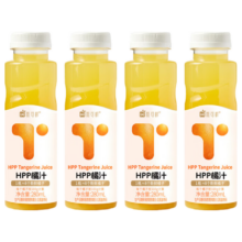 首购：唯可鲜 100%HPP橘汁 冷压榨鲜果汁 冷藏饮料 280ml*4瓶