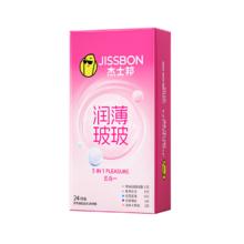 杰士邦 润薄玻玻 玻尿酸五合一安全套 24只装