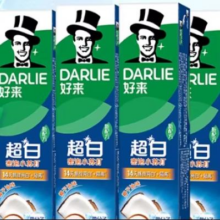 再降价：DARLIE 好来 超白密泡小苏打牙膏 140g*4支