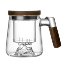 富光 泡茶杯 茶水分离 高硼硅玻璃杯 500ml