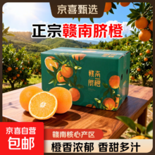 正宗赣南脐橙 新鲜现摘 当季水果 10斤装 60-70mm果 净重9斤