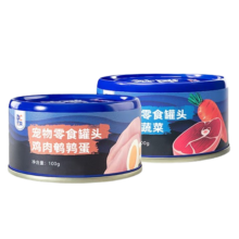 再降价：豆柴 宠物零食 猫狗罐头 混合口味100g*2