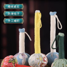 艾灸按摩锤 手工敲打锤 家用捶背器 颈椎锤 养生锤 31厘米 老粗布