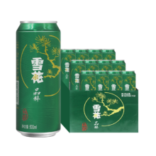 再降价、PLUS会员：雪花 晶粹 罐装啤酒 500ml 12罐