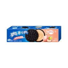 PLUS会员：奥利奥 白桃乌龙味夹心饼干 97g 休闲零食 早餐下午茶