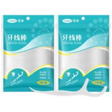 可孚 超细高分子牙线棒 一次性便携装 200支