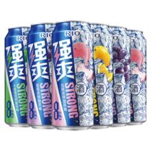 88VIP会员：锐澳 8度强爽预调鸡尾酒多种水果口味强劲酒感更爽更带感冰镇 500ml*6罐