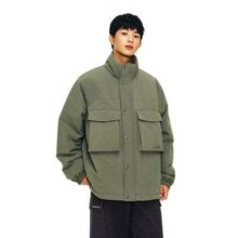 ANTA 安踏 防泼水 多口袋工装 立领夹克
