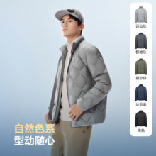 16日0点：波司登  三防90鹅绒  轻薄羽绒服 菱格纹立领