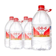 娃哈哈 饮用纯净水 5.5L*4桶装 整箱批特价23.58元