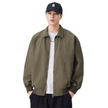 罗蒙 美式翻领夹克男 春秋工装外套 三防冲锋衣 古苔绿 2XL