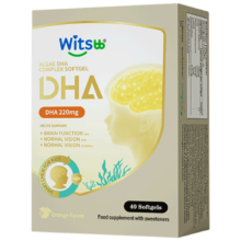 witsbb 藻油健敏思儿童dha 3-12岁+40粒