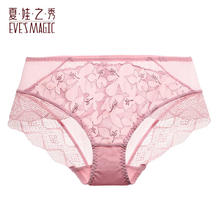 夏娃之秀 女士轻薄款透气中腰三角短裤