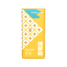 再降价、PLUS会员：巴布豆 菠萝裤纸尿裤 M42片 4.5-8.5KG 超薄透气干爽